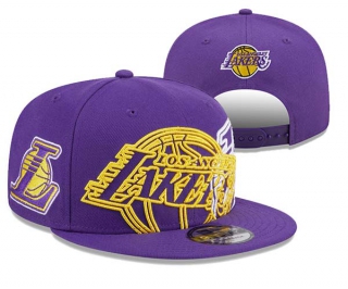 NBA Los Angeles Lakers New Era Purple Game Day Hollow Logo Mashup 9FIFTY Snapback Hat 3107