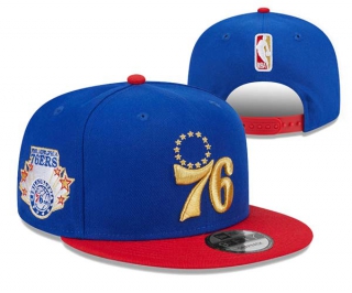 NBA Philadelphia 76ers New Era Royal Red Gameday Gold Pop Stars 9FIFTY Snapback Hat 3023