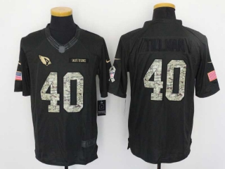 Men's Arizona Cardinals #40 Pat Tillman Black Camo Salute To Service NFL Nike Limited Jersey