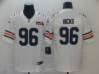 Men's Chicago Bears #96 Mike Ditka White 100th Season Retired Alternate Stitched NFL Nike Jersey
