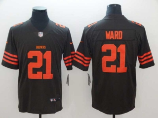 Men's Cleveland Browns #21 Denzel Ward Brown Stitched NFL Limited Rush Jersey