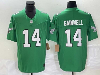 Men's Philadelphia Eagles #14 Kenneth Gainwell Green 2023 FUSE Vapor Untouchable Football Stitched Jersey