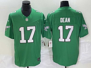 Men's Philadelphia Eagles #17 Nakobe Dean Green 2023 FUSE Vapor Untouchable Football Stitched Jersey