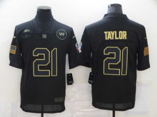 Men's Washington Commanders #21 Sean Taylor Black 2020 Salute To Service Stitched NFL Nike Limited Jersey