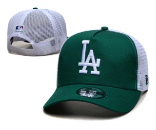 MLB Los Angeles Dodgers New Era Dark Green White Trucket Mesh 9FORTY Adjustable Hat 2275