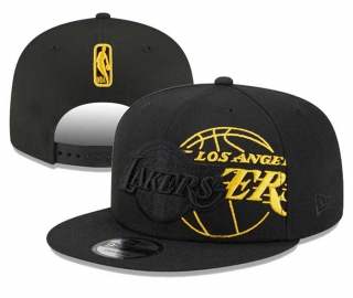 NBA Los Angeles Lakers New Era Elements Black Gold 9FIFTY Snapback Hat 2134