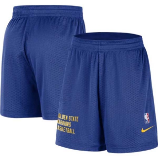 Men's NBA Golden State Warriors Nike Blue Warm Up Performance Practice Mesh Shorts