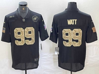 Men's NFL Arizona Cardinals #99 J.J. Watt Nike Black Camo Salute To Service Limited Stitched Jersey
