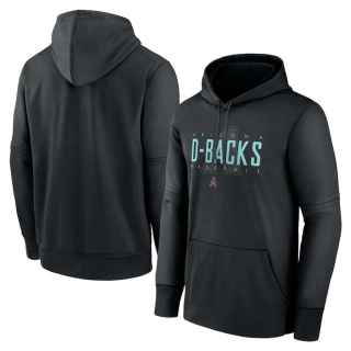 Men's MLB Arizona Diamondbacks Nike Black Pregame Performance Pullover Hoodie