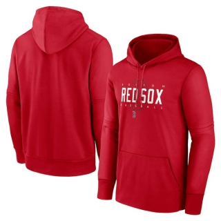 Men's MLB Boston Red Sox Nike Red Pregame Performance Pullover Hoodie