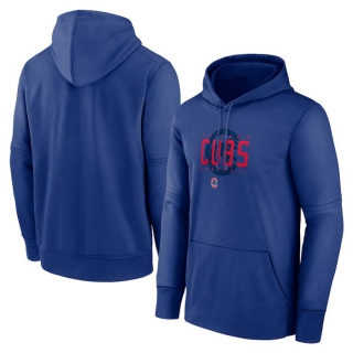 Men's MLB Chicago Cubs Nike Royal Pregame Performance Pullover Hoodie