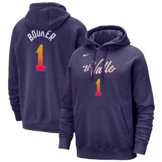 Men's NBA Phoenix Suns Devin Booker Nike Purple 23-24 City Edition Pullover Hoodie