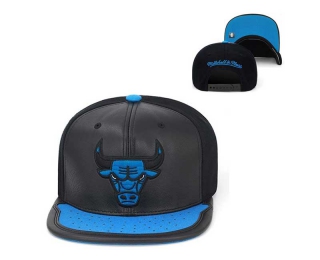 NBA Chicago Bulls Mitchell & Ness Black Royal Day One Snapback Hats 2266