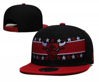 NBA Chicago Bulls New Era Black Red Banded Stars 9FIFTY Snapback Hat 6075