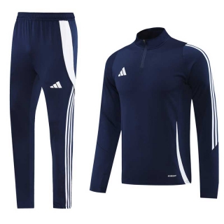 Men's Adidas Athletic Half Zip Jacket Sweatsuits Navy