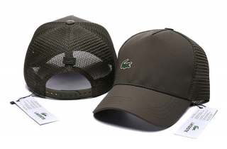 Wholesale Lacoste Small Crocodile Curved Brim Trucker Snapback Hat Graphite 7030