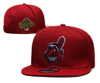 MLB Cleveland Indians New Era Red 1995 World Series 9FIFTY Snapback Hat 2028