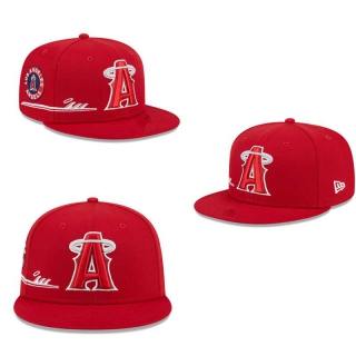 MLB Los Angeles Angels New Era Red City Connect Icon 9FIFTY Snapback Hat 2018