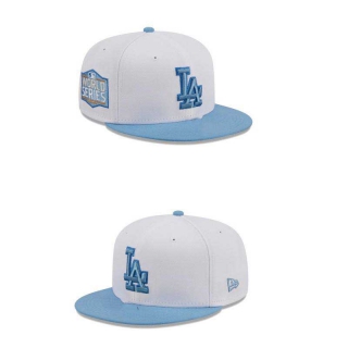 MLB Los Angeles Dodgers New Era White Light Blue 2020 World Series 9FIFTY Snapback Hat 2294