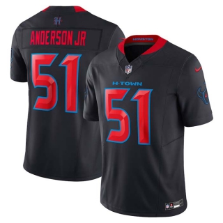 Men's NFL Houston Texans #51 Will Anderson Jr Navy Nike 2nd Alternate Vapor F.U.S.E. Limited Jersey