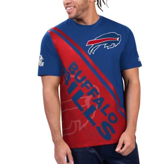 Men's NFL Buffalo Bills Royal Red Starter Finish Line Extreme Graphic T-Shirt