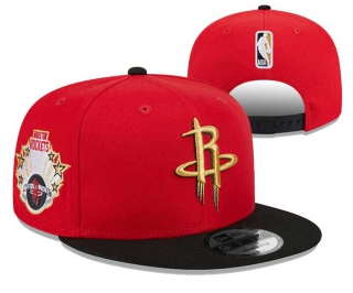 NBA Houston Rockets New Era Red Black Gameday Gold Pop Stars 9FIFTY Snapback Hat 3020