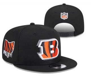 NFL Cincinnati Bengals New Era Black 2024 NFL Draft 9FIFTY Snapback Hat 3025