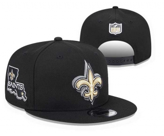 NFL New Orleans Saints New Era Black 2024 NFL Draft 9FIFTY Snapback Hat 3043