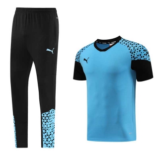 Men's Puma Training Pants T-shirt Tracksuit Blue Black