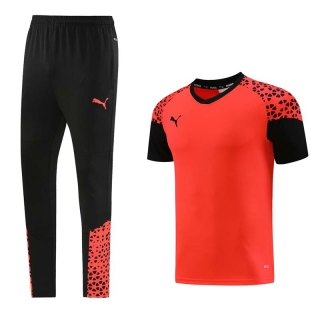 Men's Puma Training Pants T-shirt Tracksuit Orange Black