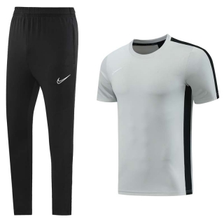 Men's Nike Training Pants T-shirt Tracksuit Silver Black