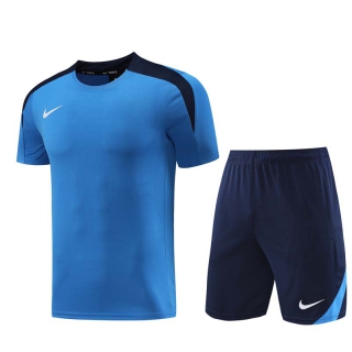 Men's Nike Training Shorts T-shirt Tracksuit Blue Navy