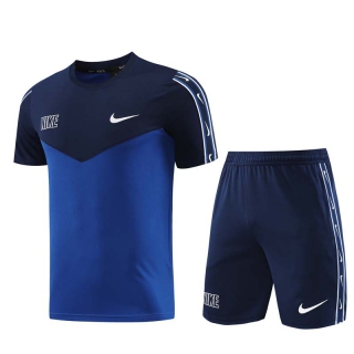 Men's Nike Training Shorts T-shirt Tracksuit Navy Royal