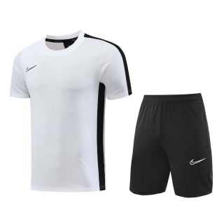 Men's Nike Training Shorts T-shirt Tracksuit White Black (1)