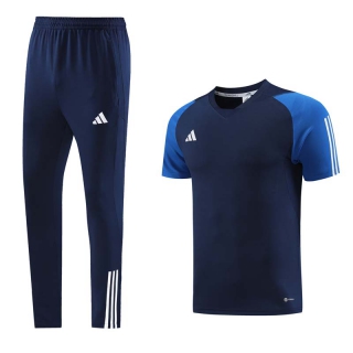 Men's Adidas Training Pants T-shirt Tracksuit Navy Blue