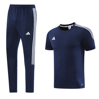 Men's Adidas Training Pants T-shirt Tracksuit Navy