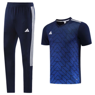 Men's Adidas Training Pants T-shirt Tracksuit Royal Navy (1)