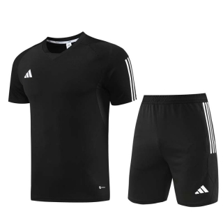 Men's Adidas Training Shorts T-shirt Tracksuit Black (3)