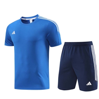 Men's Adidas Training Shorts T-shirt Tracksuit Blue Navy (1)