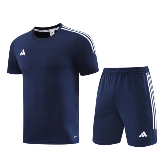 Men's Adidas Training Shorts T-shirt Tracksuit Navy (2)