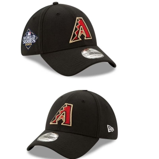 MLB Arizona Diamondbacks New Era Black 2023 World Series Curved Brim 39THIRTY Hat 2022