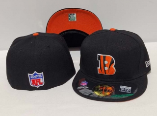 NFL Cincinnati Bengals New Era Black 59FIFTY Fitted Hat 1002