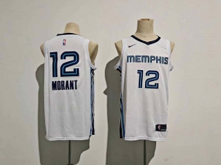 Men's NBA Memphis Grizzlies #12 Ja Morant Nike White Association Edition Jersey