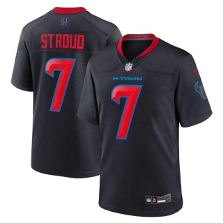 Men's NFL Houston Texans #7 C.J. Stroud Navy Nike 2024 2nd Alternate Vapor F.U.S.E. Limited Stitched Jerseys