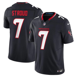 Men's NFL Houston Texans #7 C.J. Stroud Navy Nike 2024 Vapor F.U.S.E. Limited Stitched Jersey