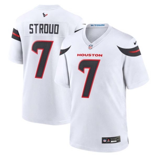 Men's NFL Houston Texans #7 C.J. Stroud White Nike 2024 Vapor F.U.S.E. Limited Stitched Jersey