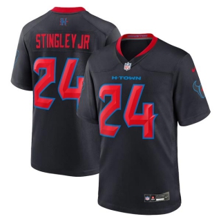 Men's NFL Houston Texans #24 Derek Stingley Jr. Navy Nike 2024 2nd Alternate Vapor F.U.S.E. Limited Stitched Jersey