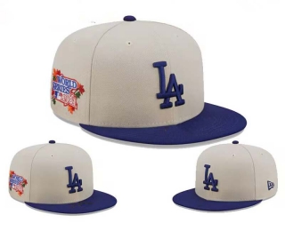 MLB Los Angeles Dodgers New Era Cream Royal 1981 World Series Patch 9FIFTY Snapback Hat 2296