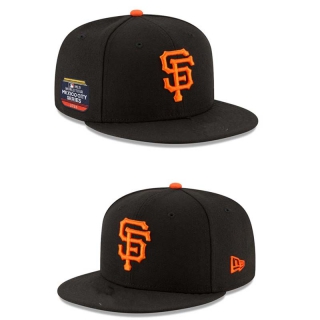 MLB San Francisco Giants New Era Black 2023 World Tour Mexico City Series On-Field 9FIFTY Snapback Hat 2025