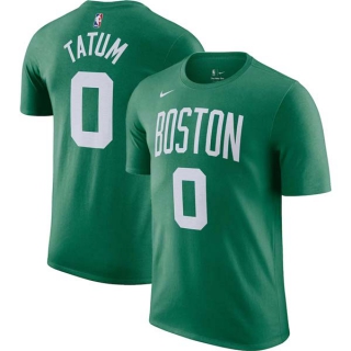 Men's NBA Boston Celtics Nike #0 Jayson Tatum Kelly Green Icon Name & Number T-Shirt